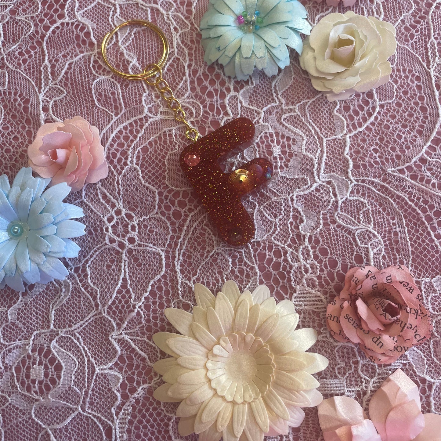 Letter Resin Keyrings