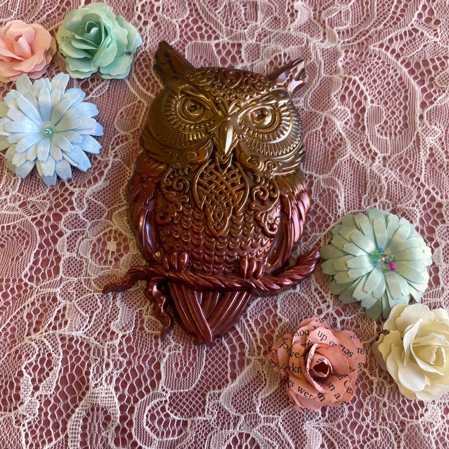 Large Owl Embellishment