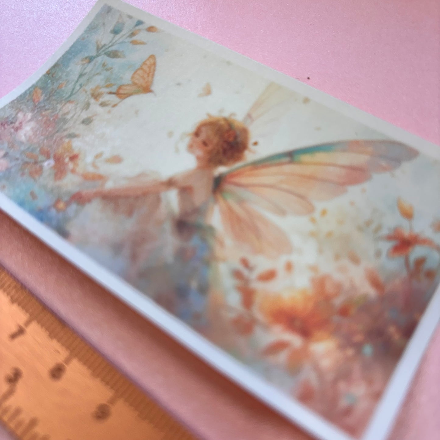 Enchanted Fairies Pastel Dreams Die Cut Sticker in Matt