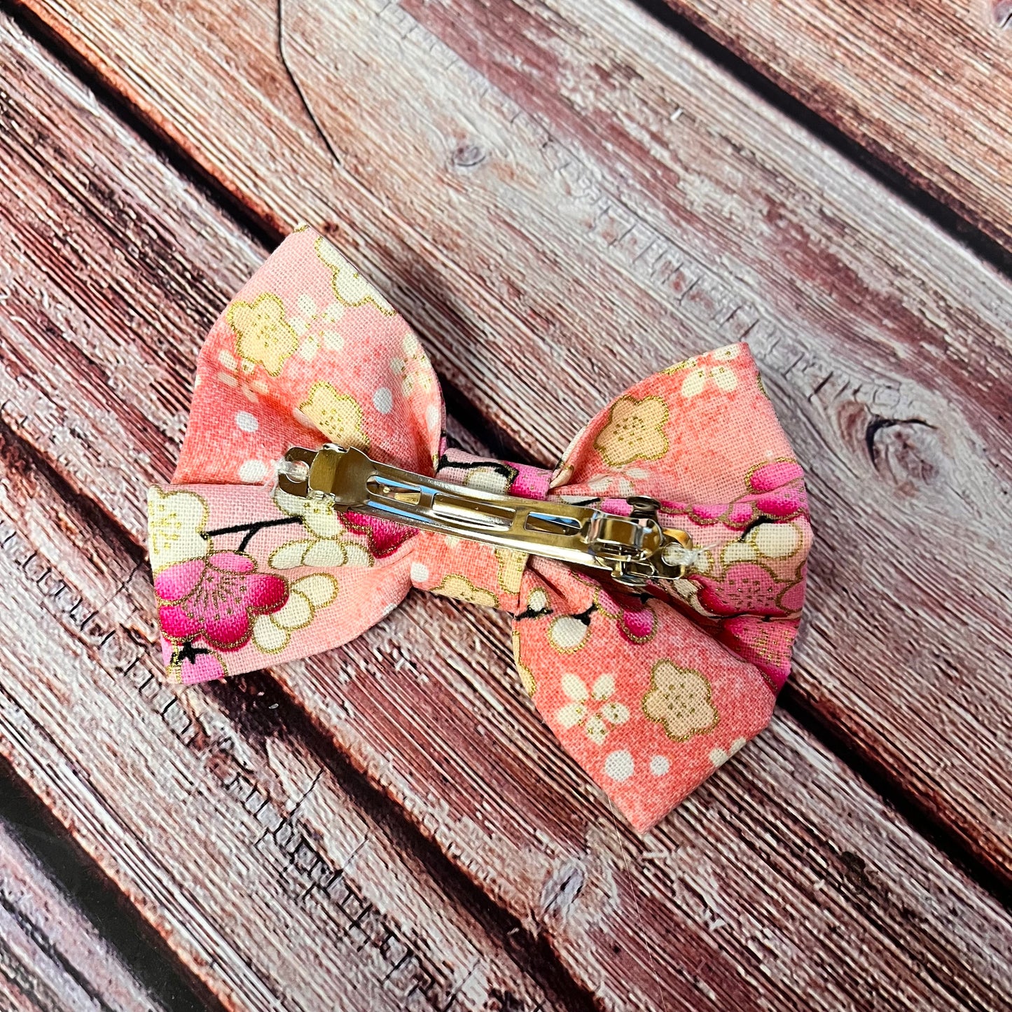 Pink Bow Hair Clip