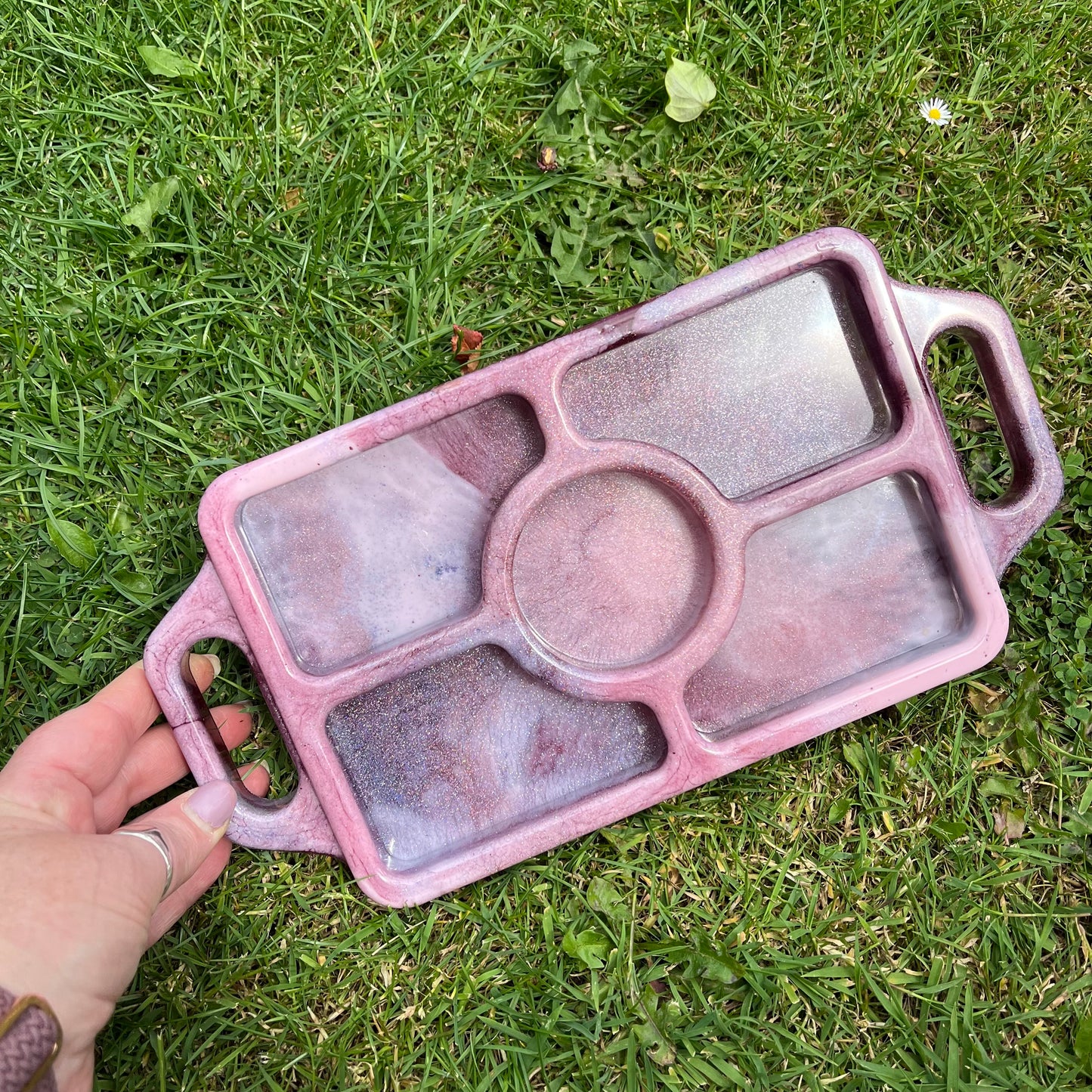 5 compartment Resin Tray Made To Order