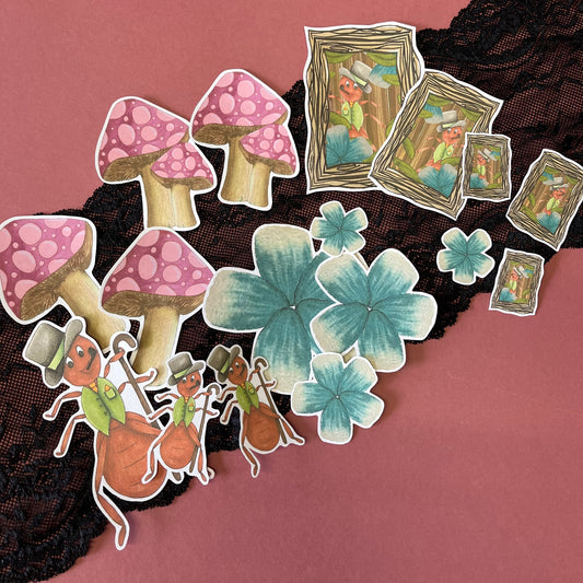 Anthony the Ant 17 pcs Ephemera Pack