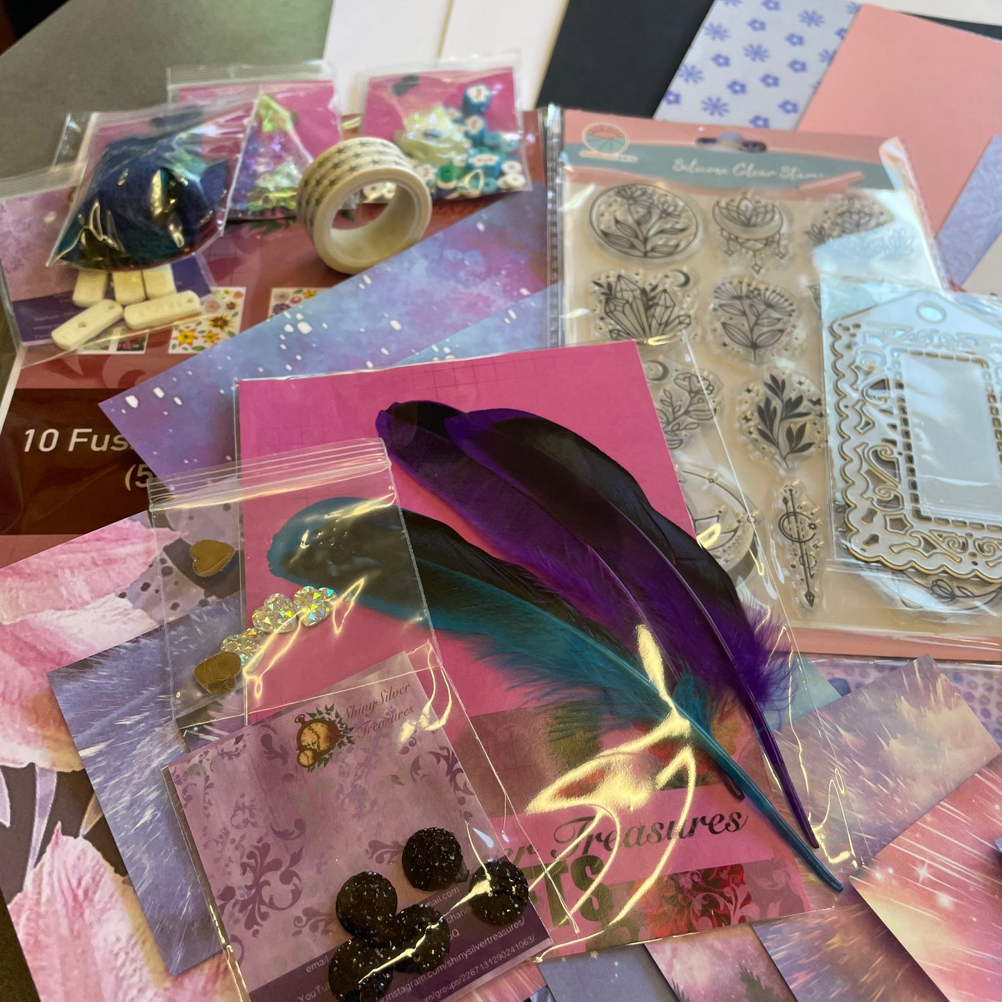 Glitzy Treasures card making kit