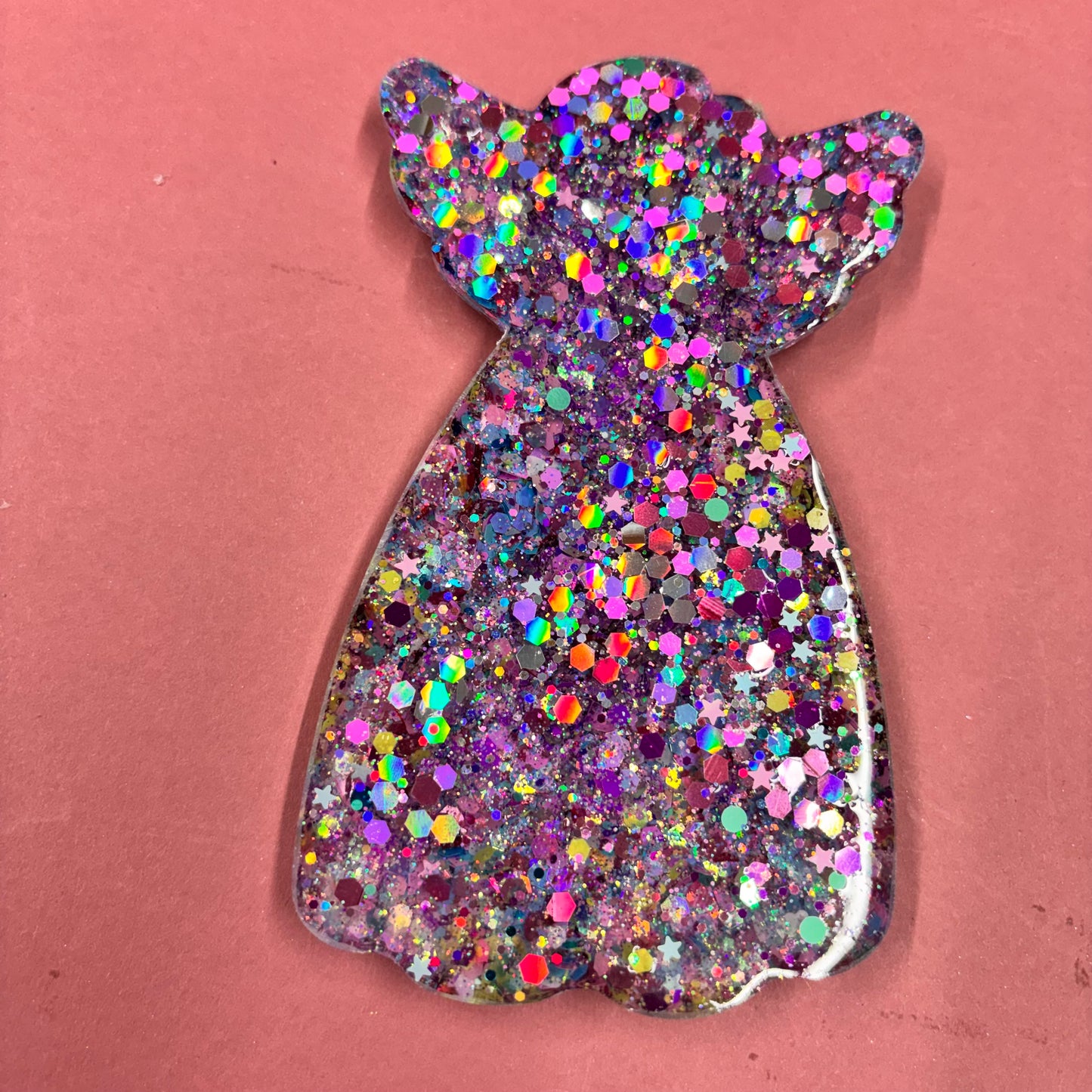 Beautiful large Resin Glitter Angel Hanger