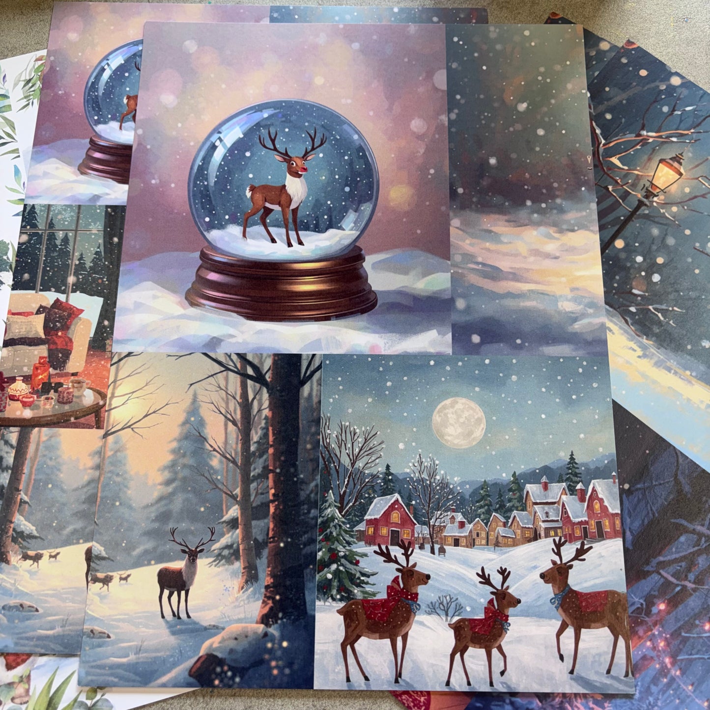 A Blue Christmas Paper Pad
