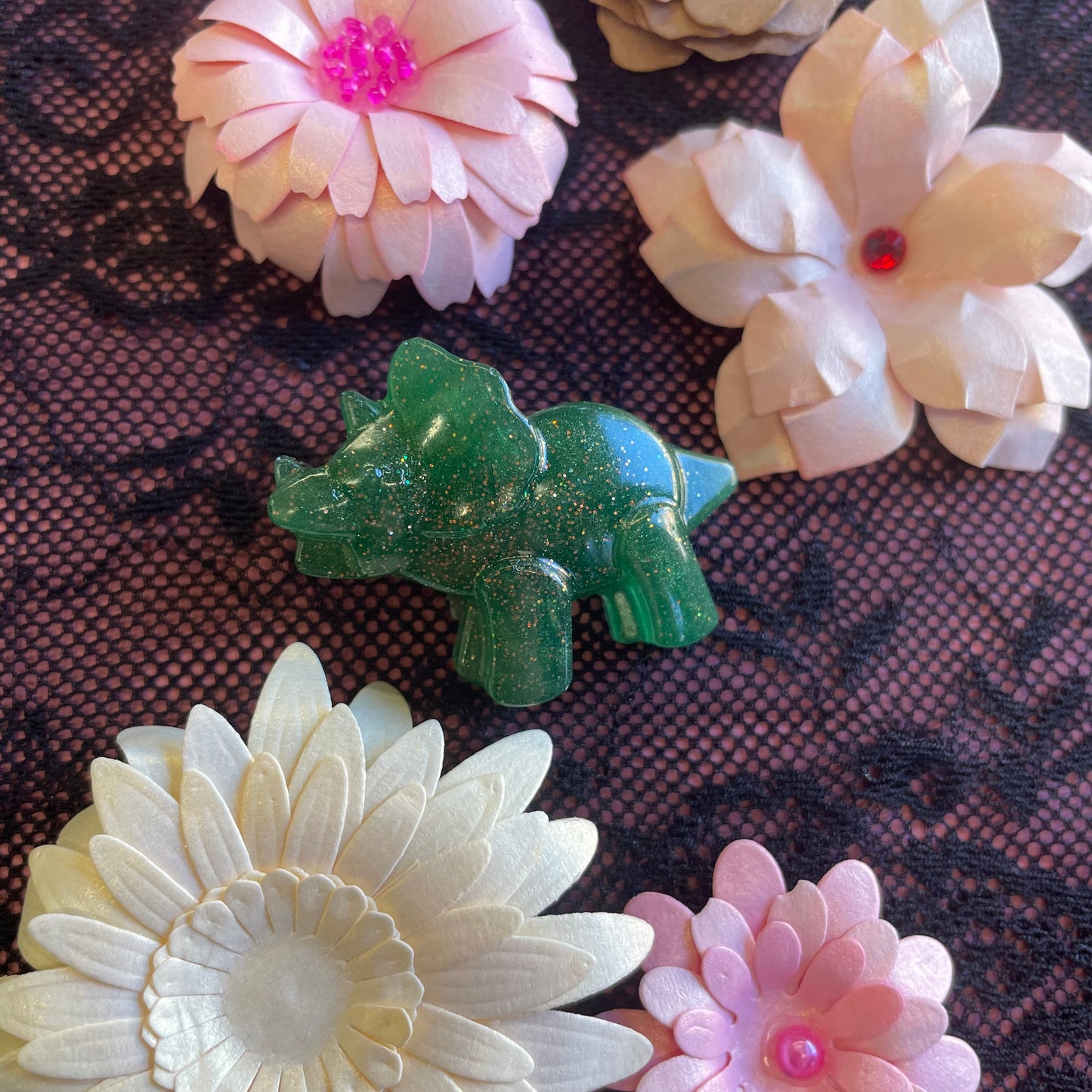 Dinosaur Triceratops  Brooch Pin Badge