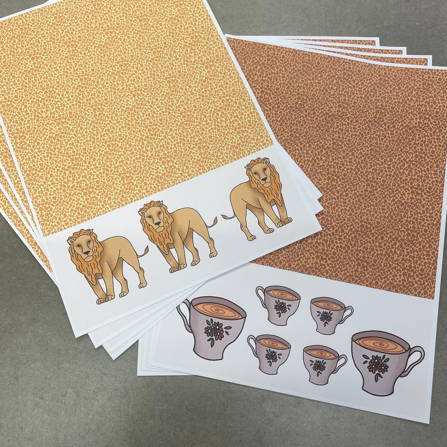 A4 paper pad and Ephemera pack Sammy the Lion