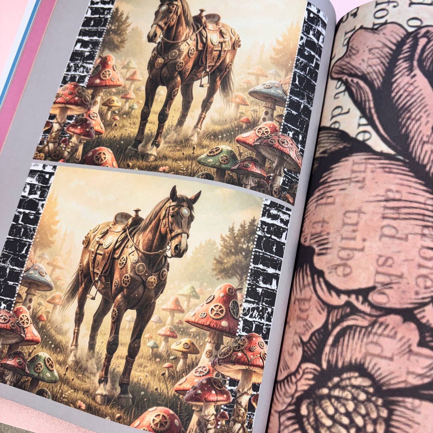 Victorian Steampunk Collage Book by Shiny Creation