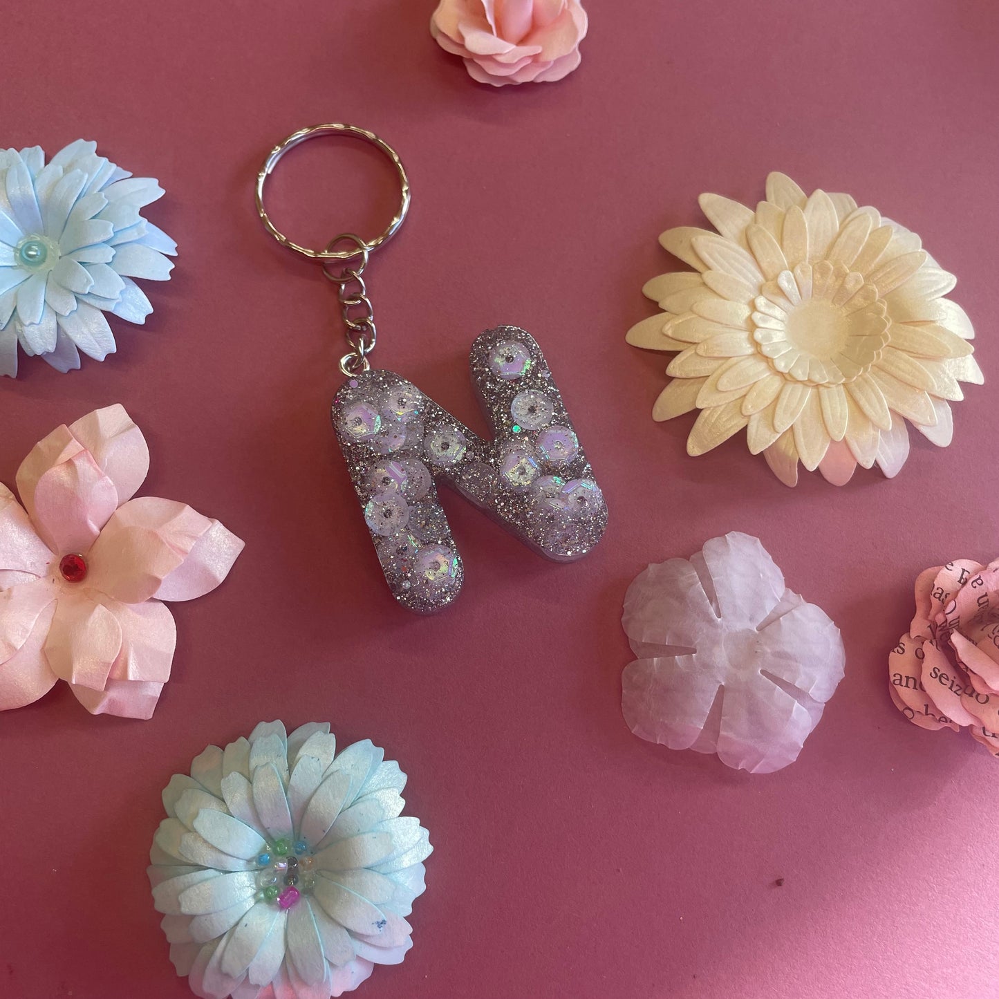 Letter Resin Keyrings