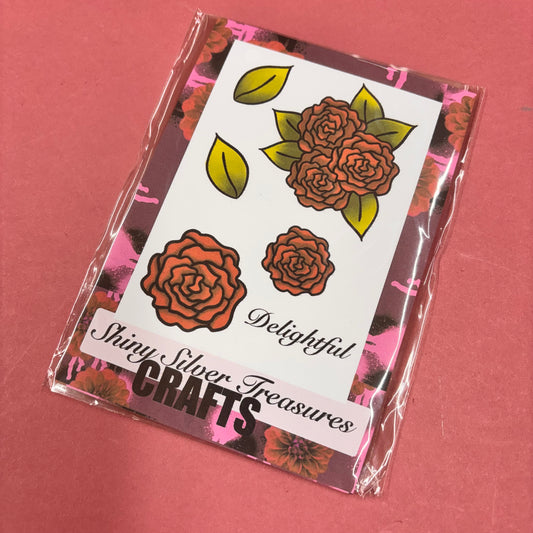 Delicate Roses A6 Stamp Set