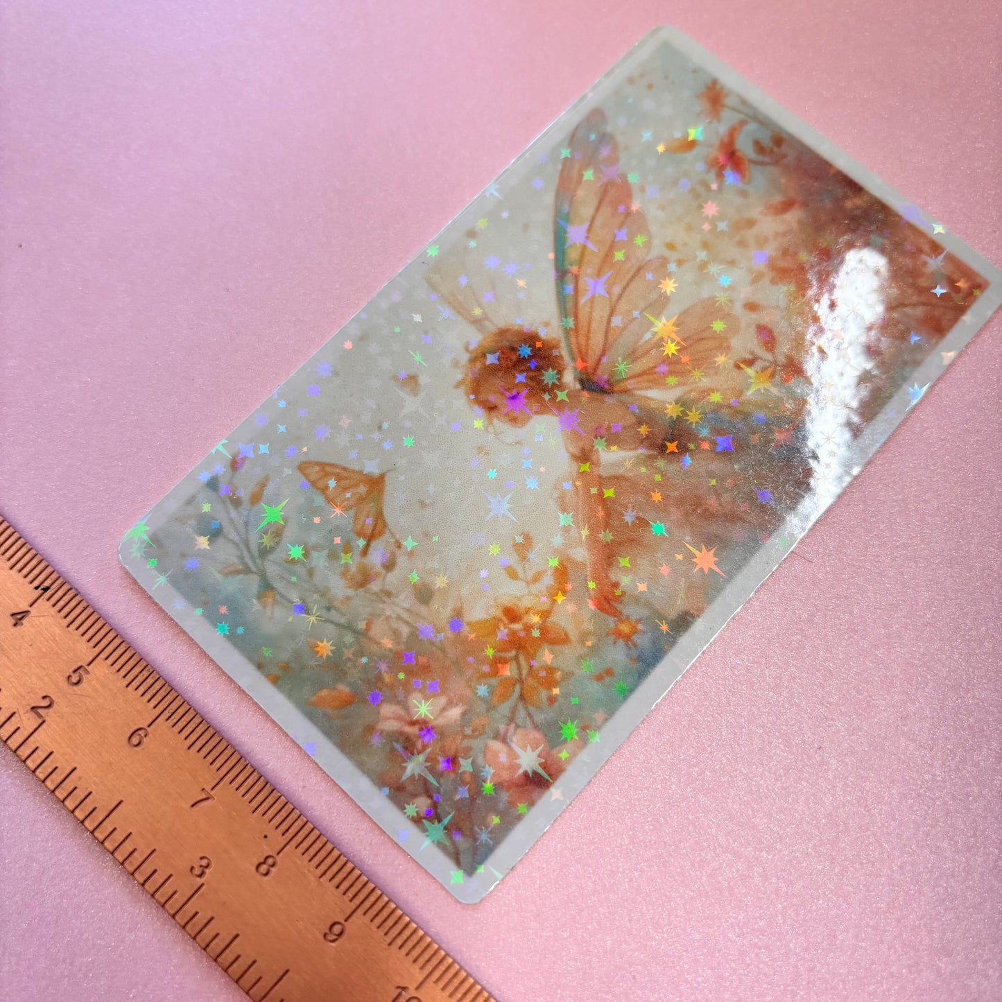 Enchanted Fairies Pastel Dreams Die Cut Sticker in Holographic