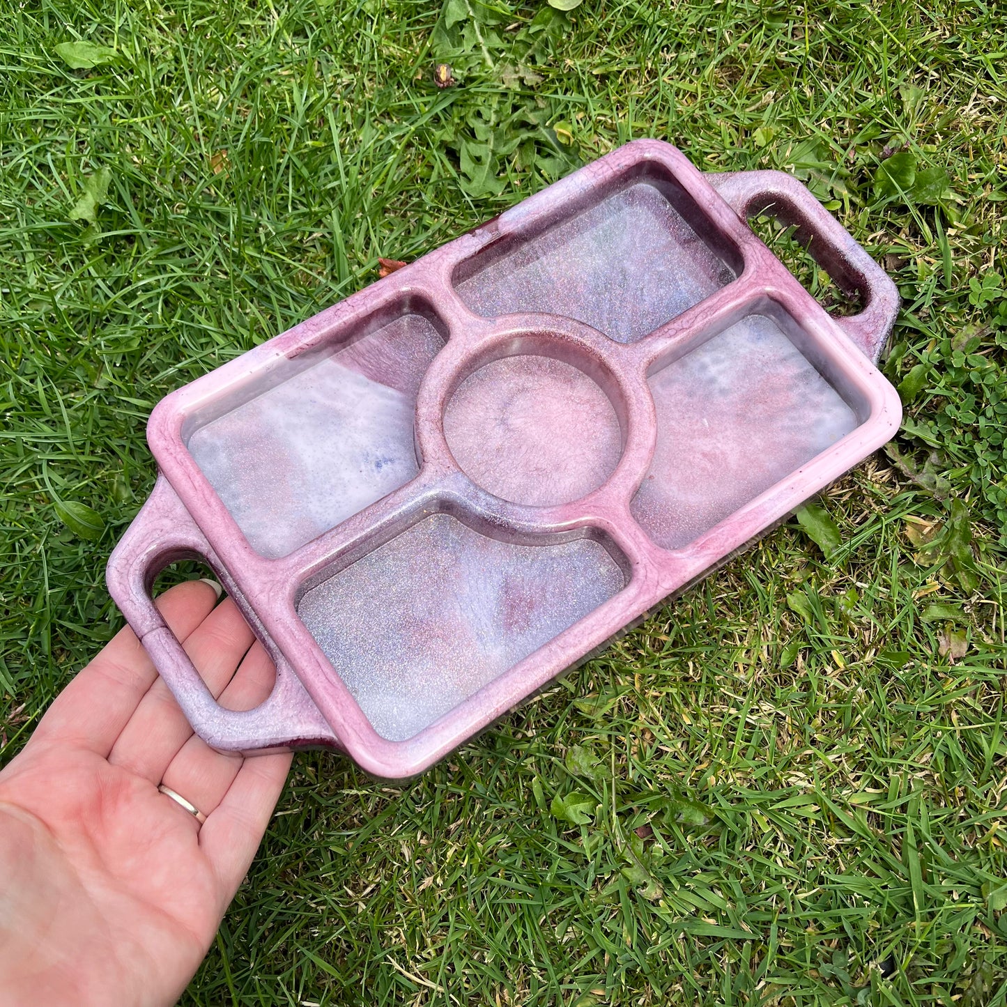 5 compartment Resin Tray Made To Order