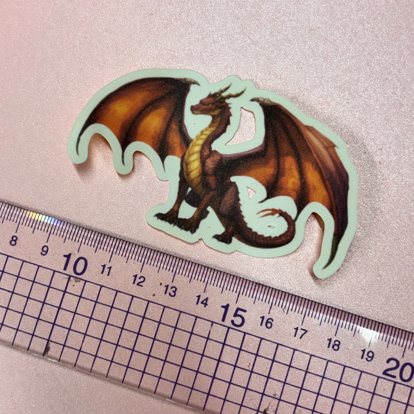 Red Dragon Matt Waterproof Die Cut Sticker