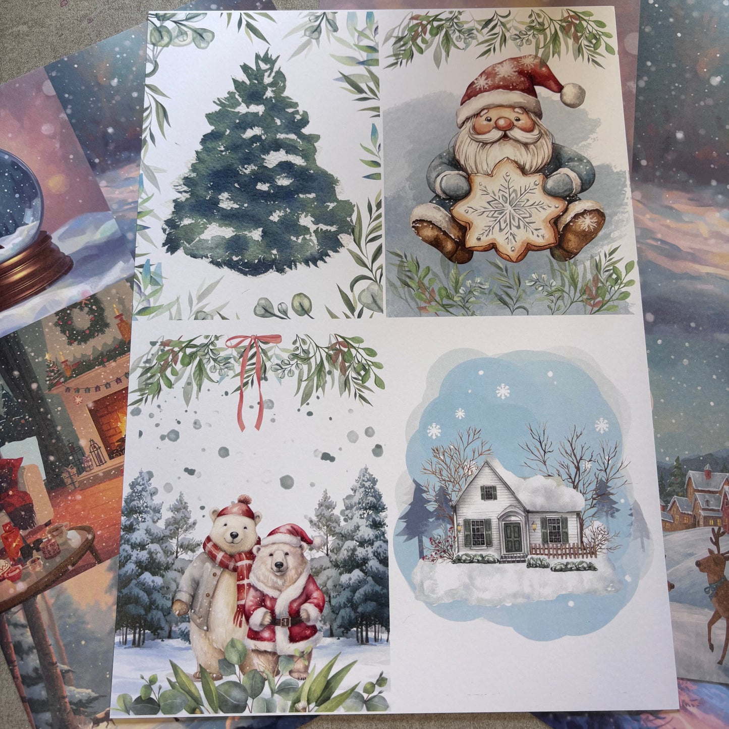 A Blue Christmas Paper Pad