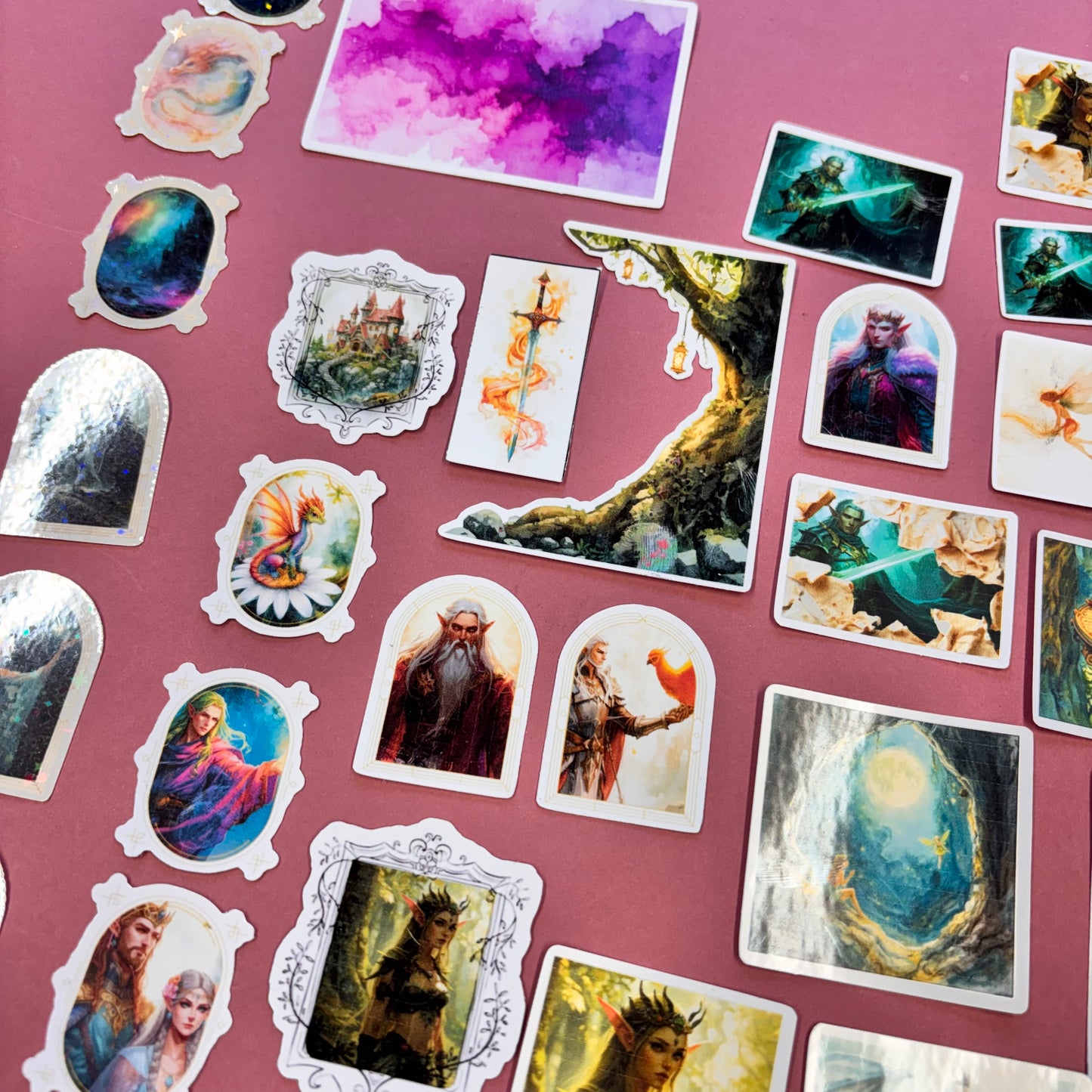 56pcs Fantasy collage Sticker Pack