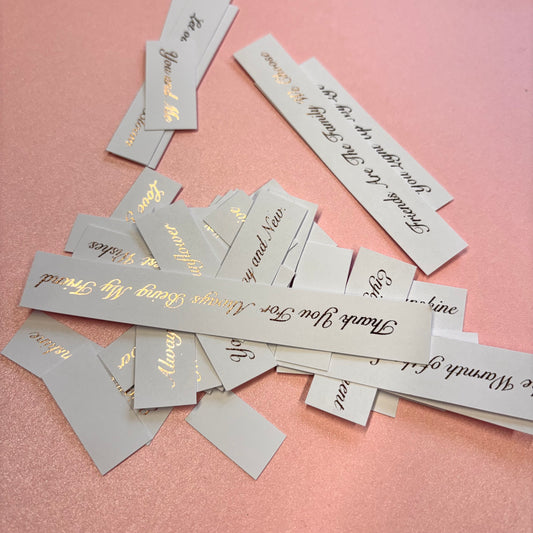 40pcs Rose Gold Foiled Natures Treasures Word Pack