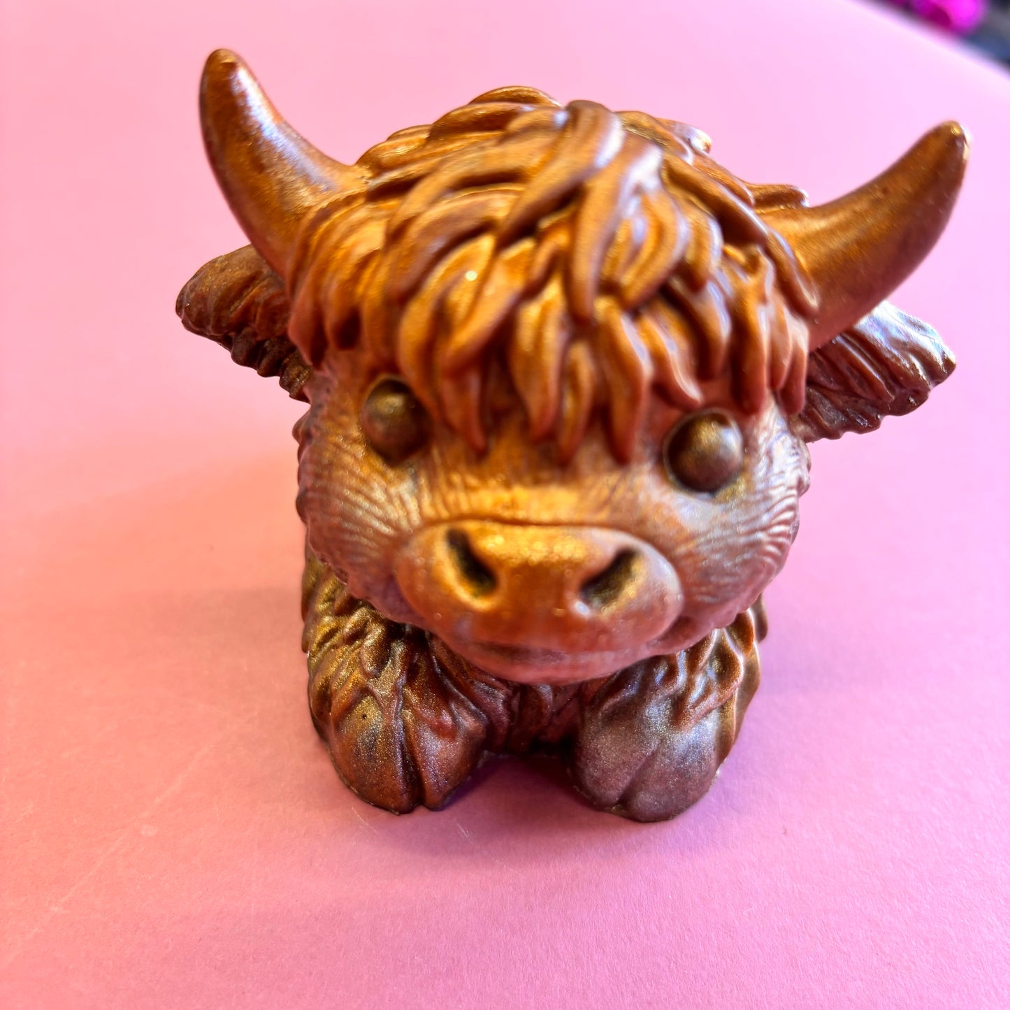 Made to Order Highland Cow Resin Pot