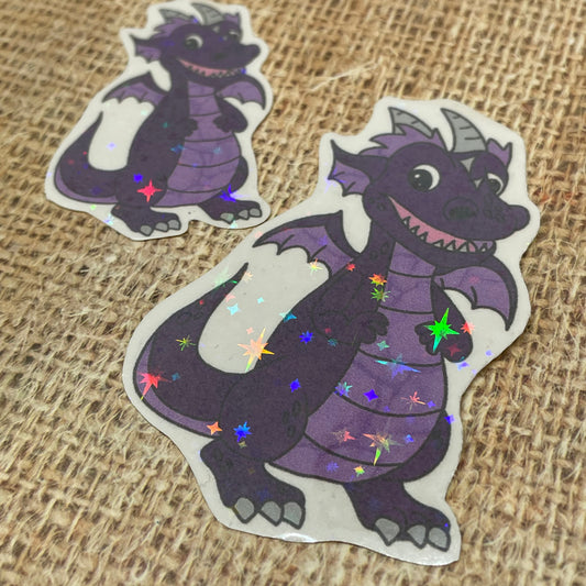2 pc Rae the Dragon Holographic Stickers