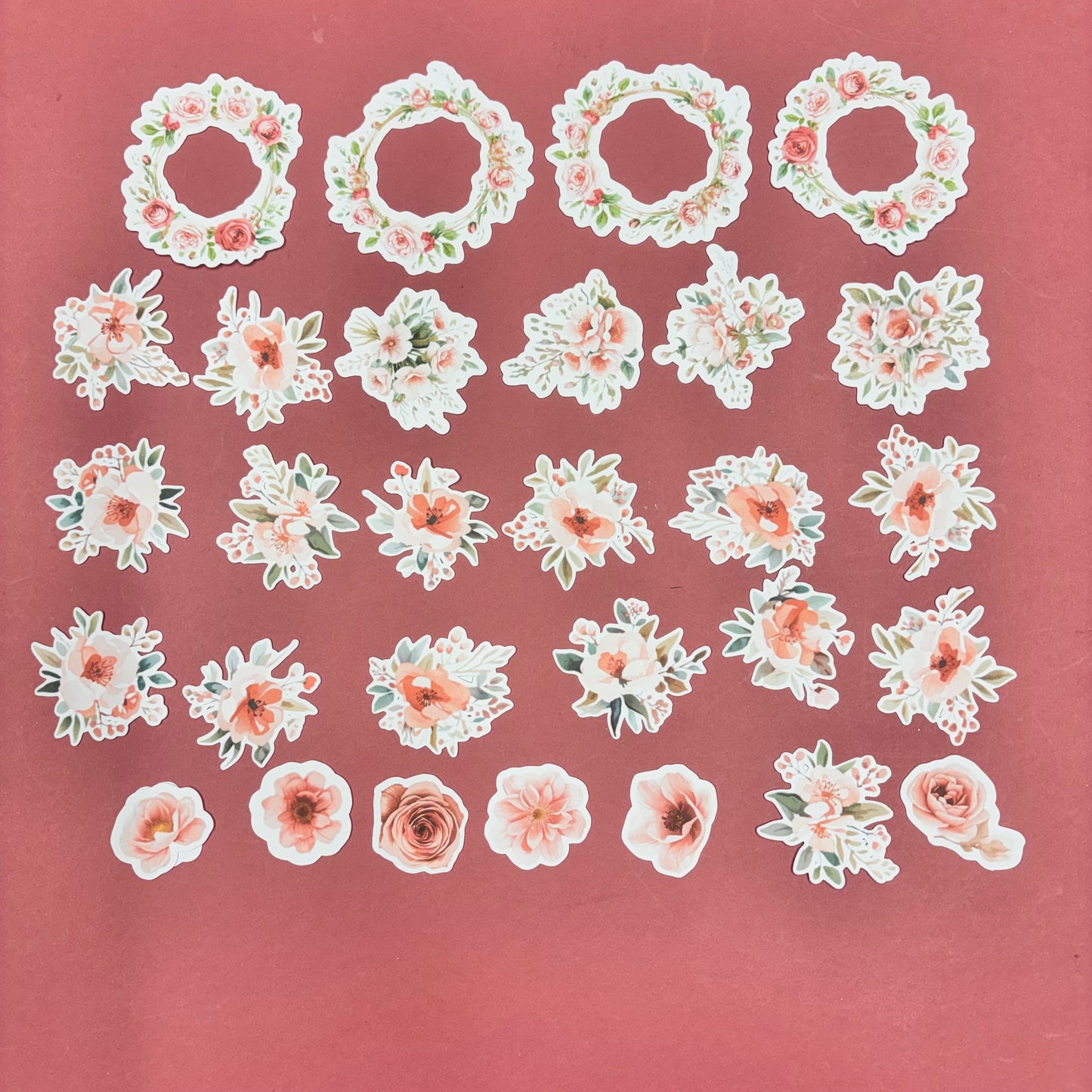 Delicate Rose 56 pcs Ephemera Pack