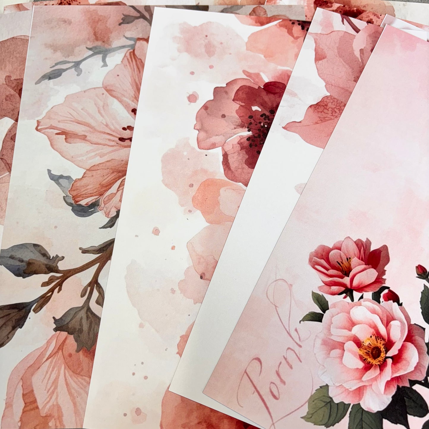Delicate Rose Whole collection  Paper Pad 21 Sheets
