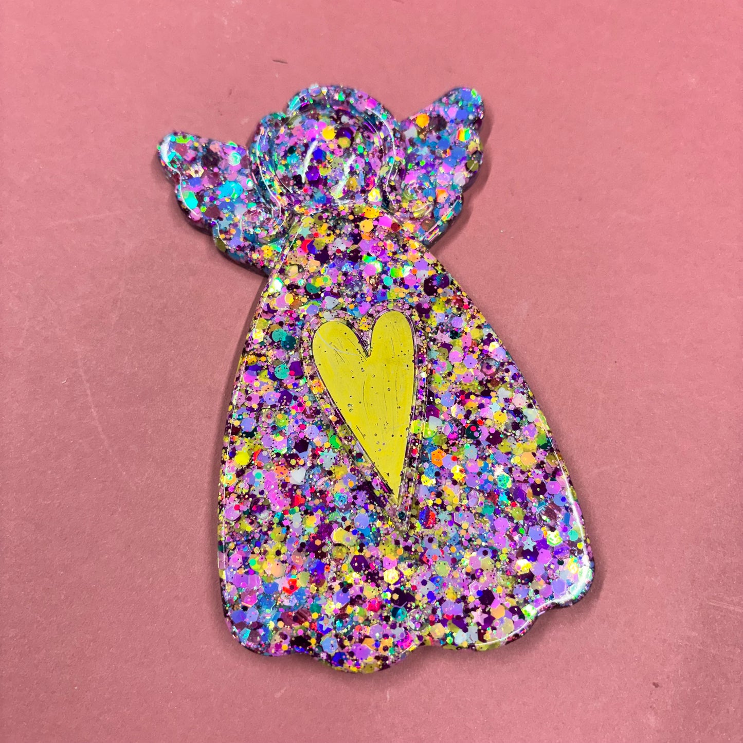 Beautiful large Resin Glitter Angel Hanger
