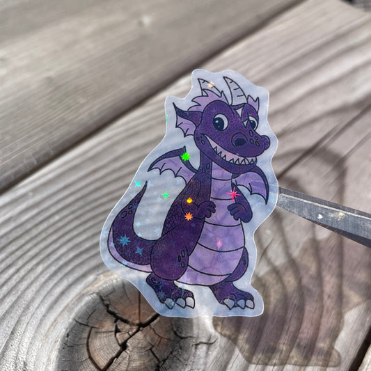 2 pc Rae The Dragon Clear Holographic Stickers