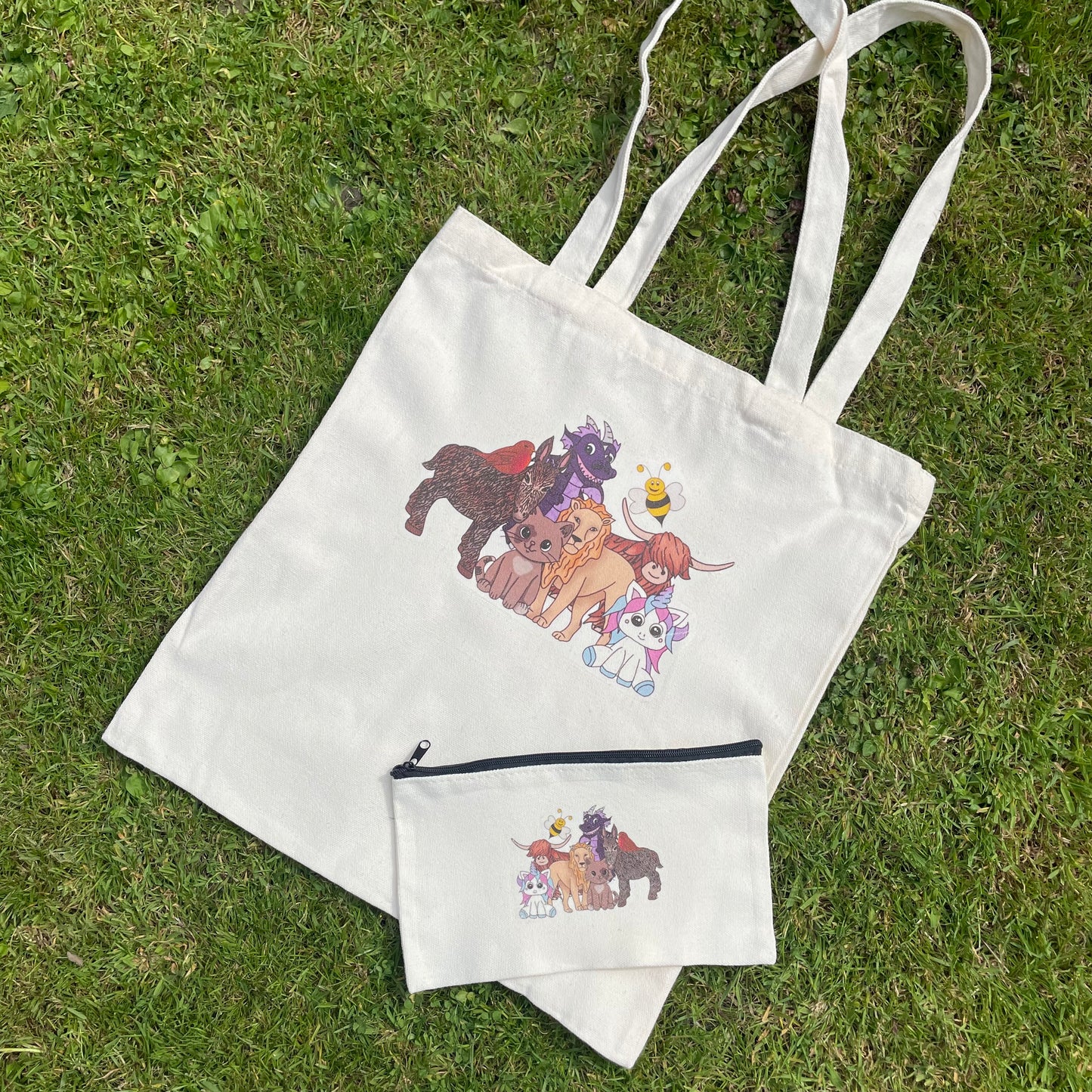 Cutesy Treasures Tote Bag And Pencil case