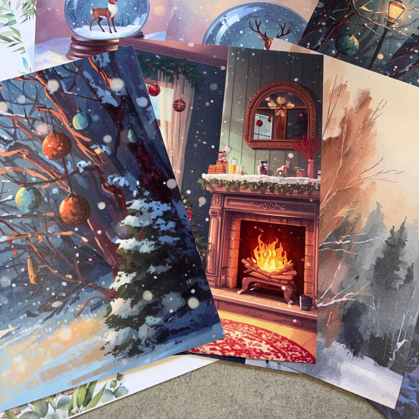 A Blue Christmas Paper Pad