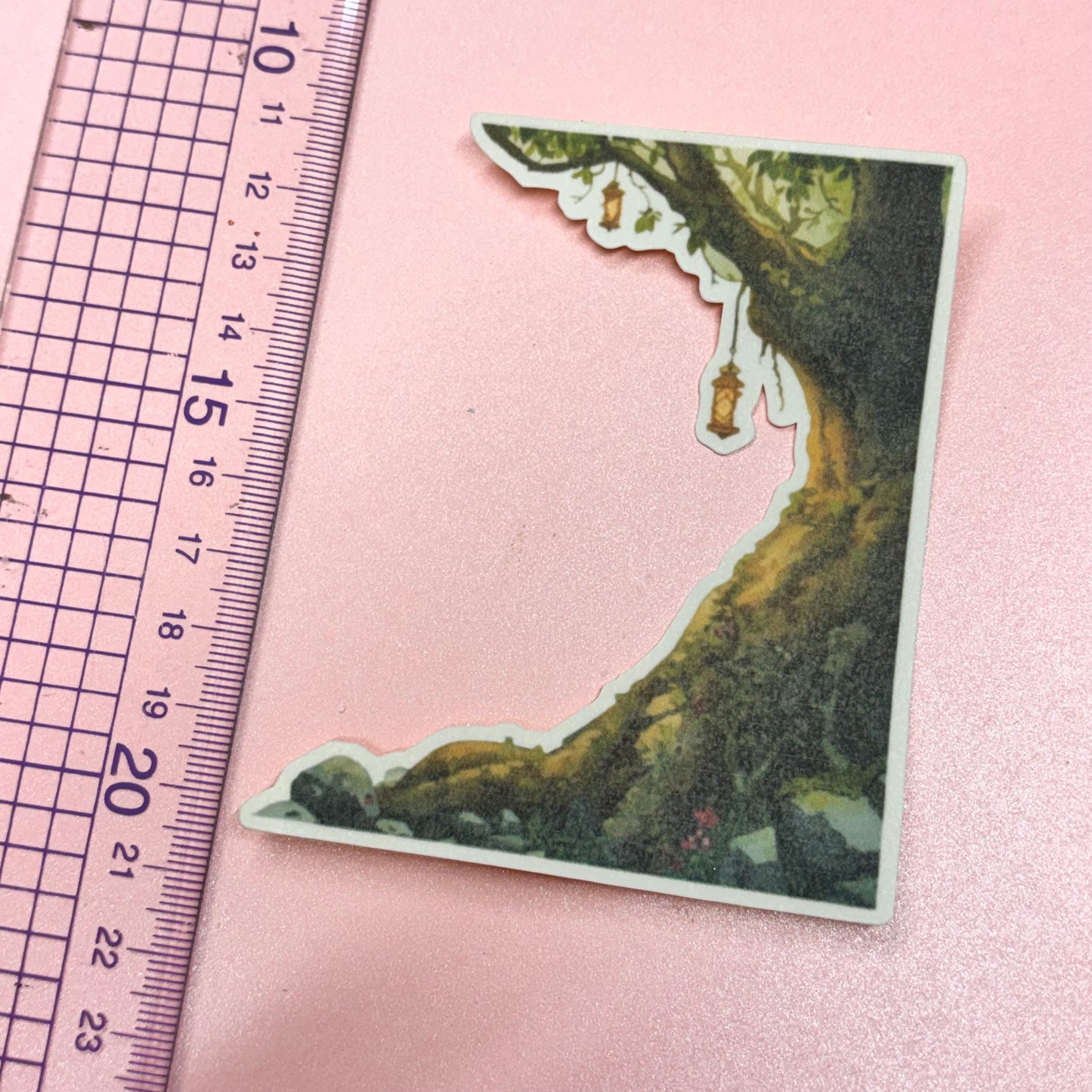 Fantasy Tree Matt Waterproof Die Cut Sticker