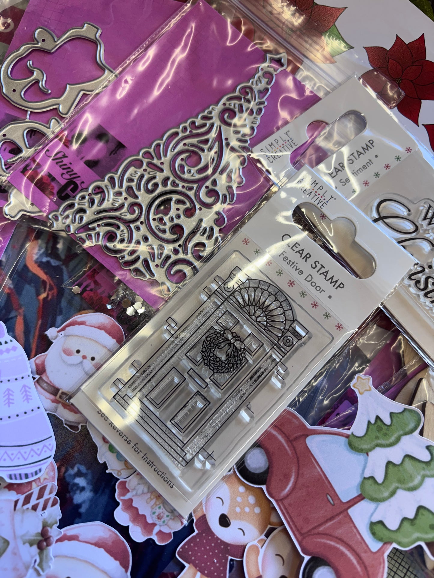 A Blue Christmas Card Making Kit