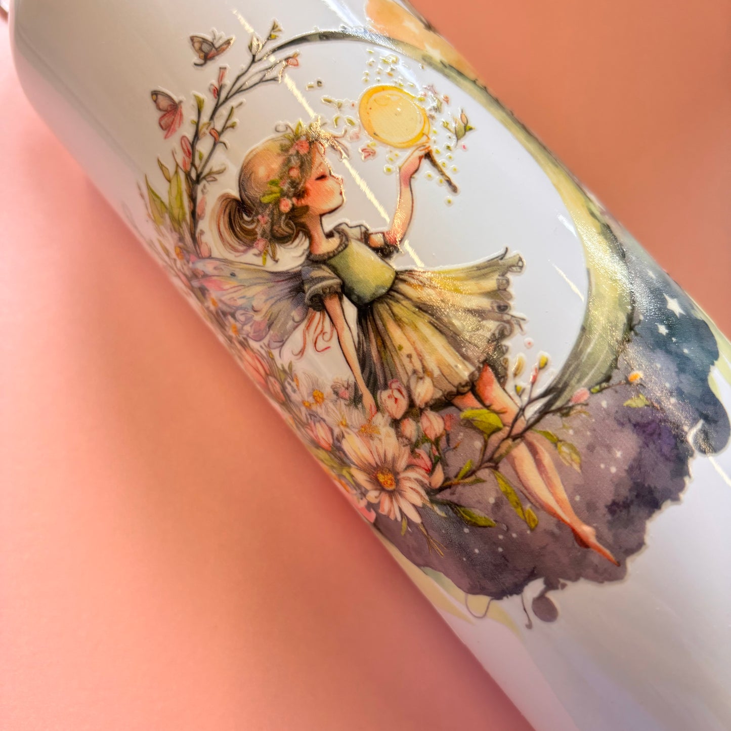 700ml Water bottle Green Fairy Design