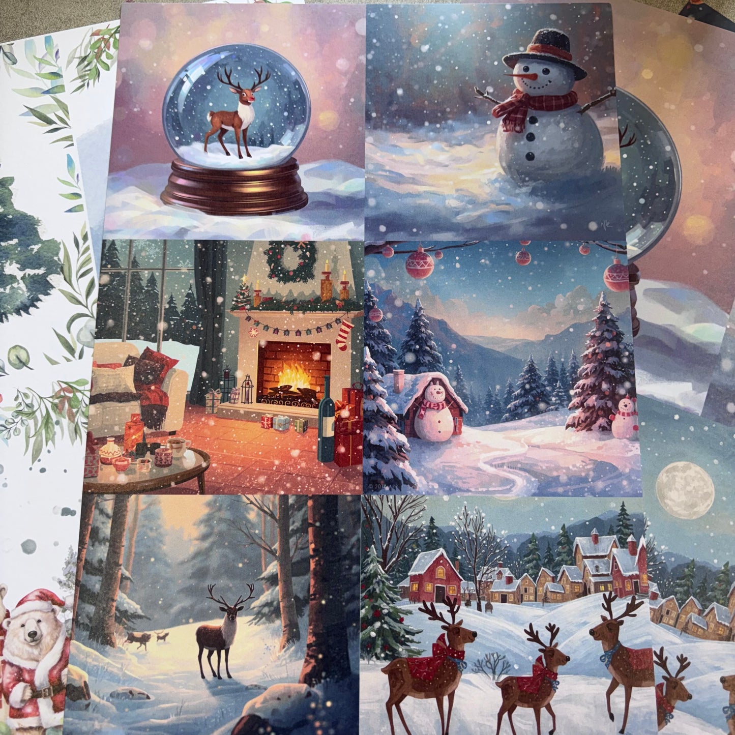 A Blue Christmas Paper Pad