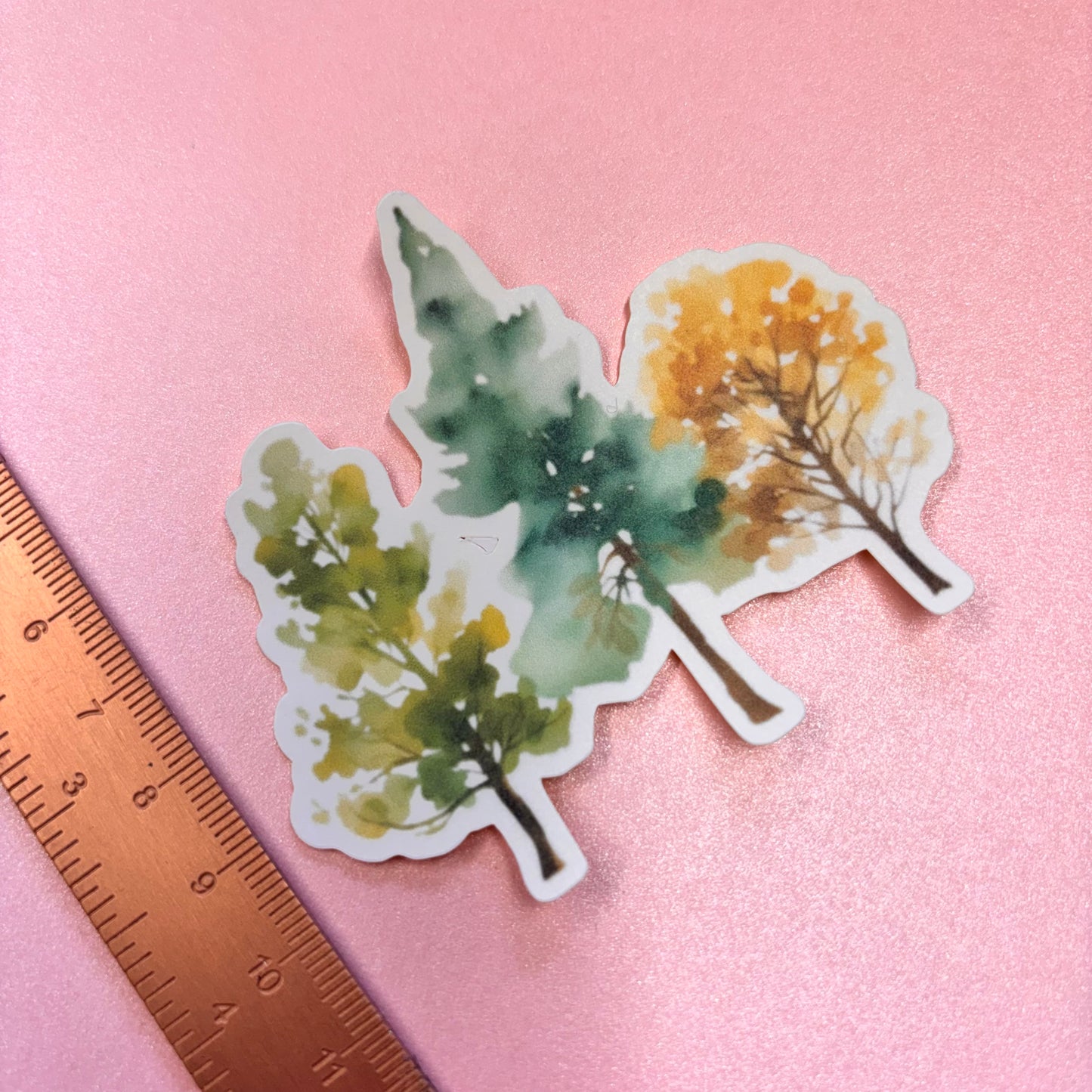 City Life Woodland Die Cut Sticker in Matt