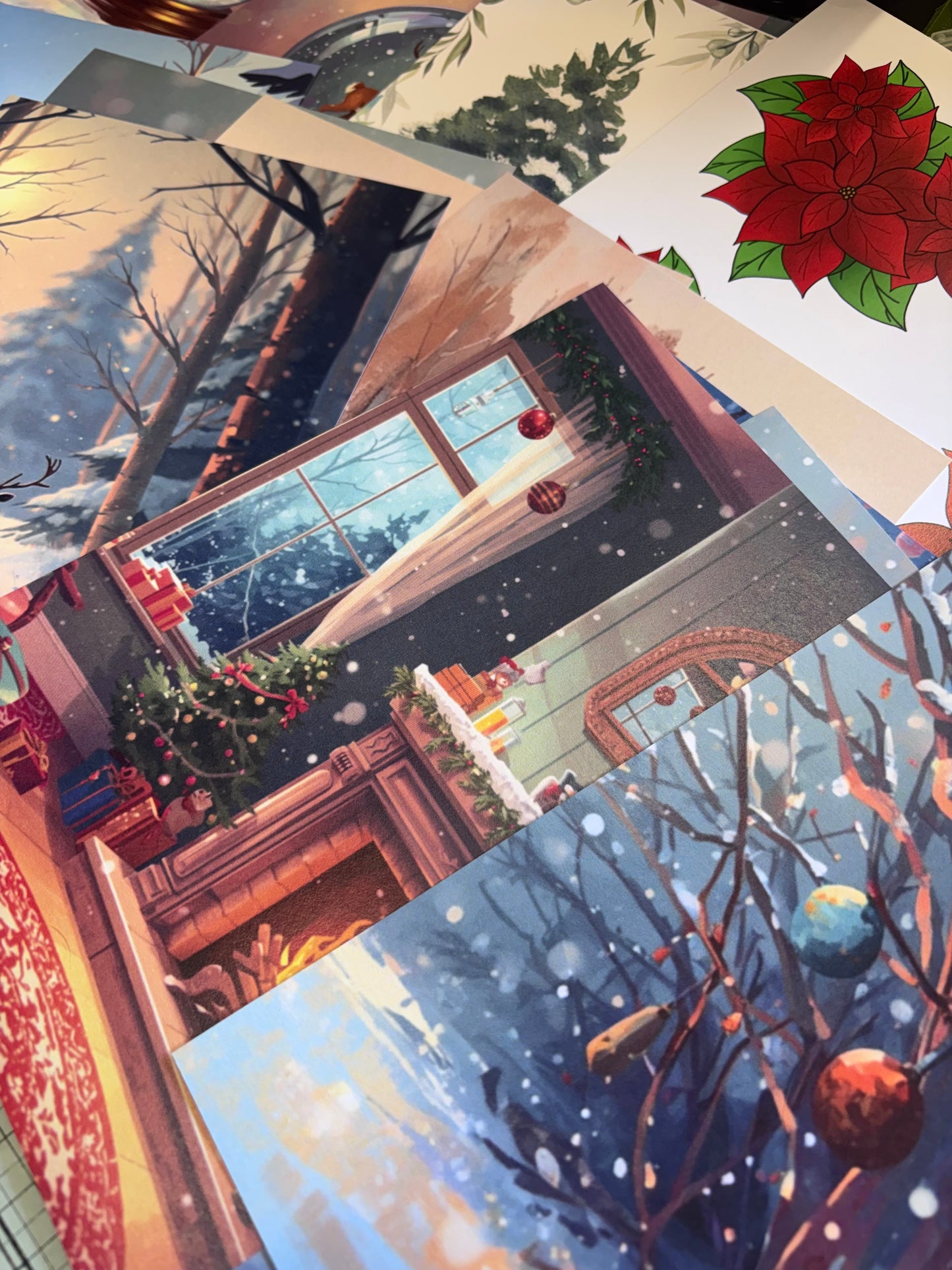 A Blue Christmas Card Making Kit