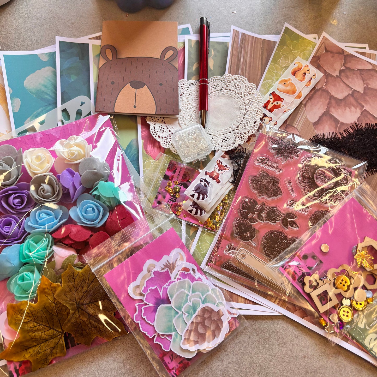 Woodland Treasures Card Making Kit