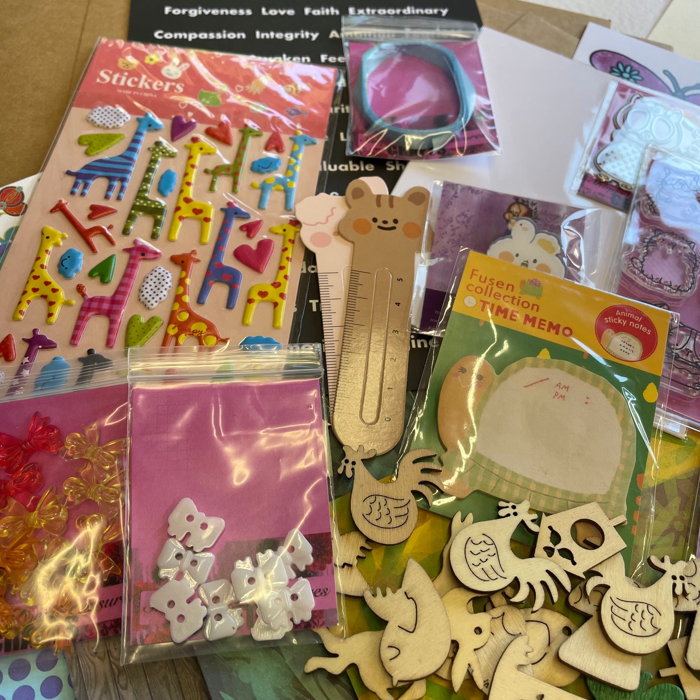 Cutesy Treasures card making kit