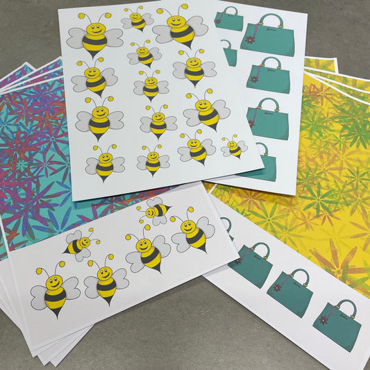 Julia The Bumblebee Paper Collection printed and posted