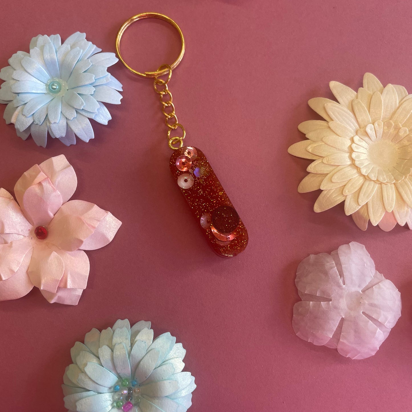 Letter Resin Keyrings