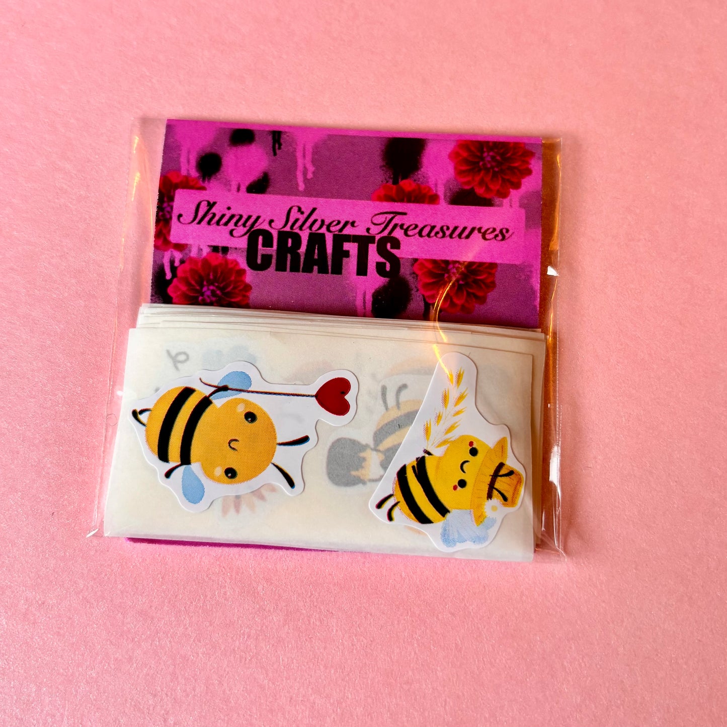 50 pcs Small Bumblebee Stickers
