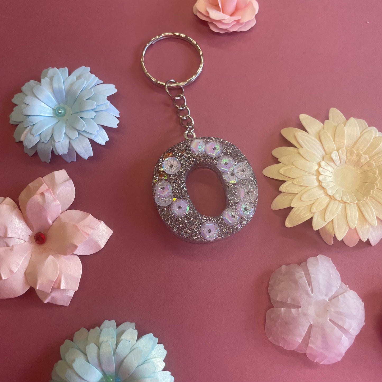 Letter Resin Keyrings