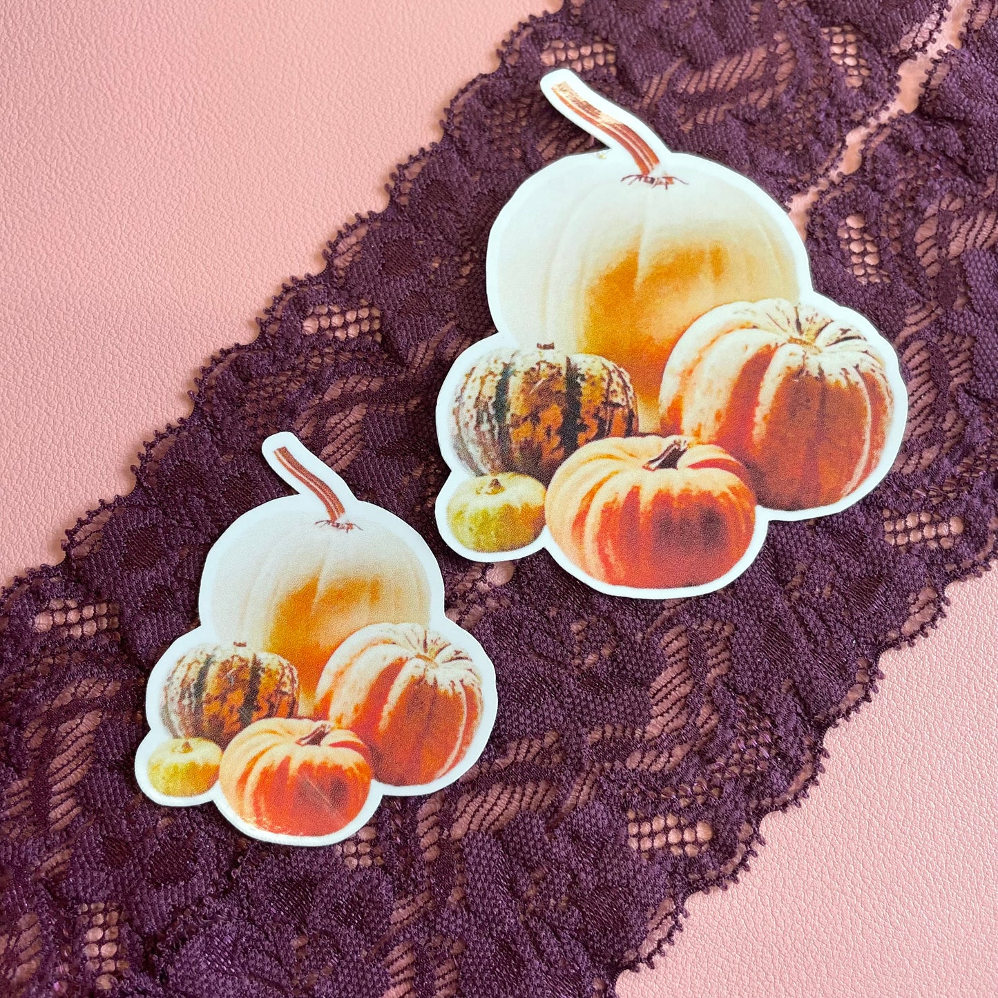 2 Pumpkin Vinyl stickers