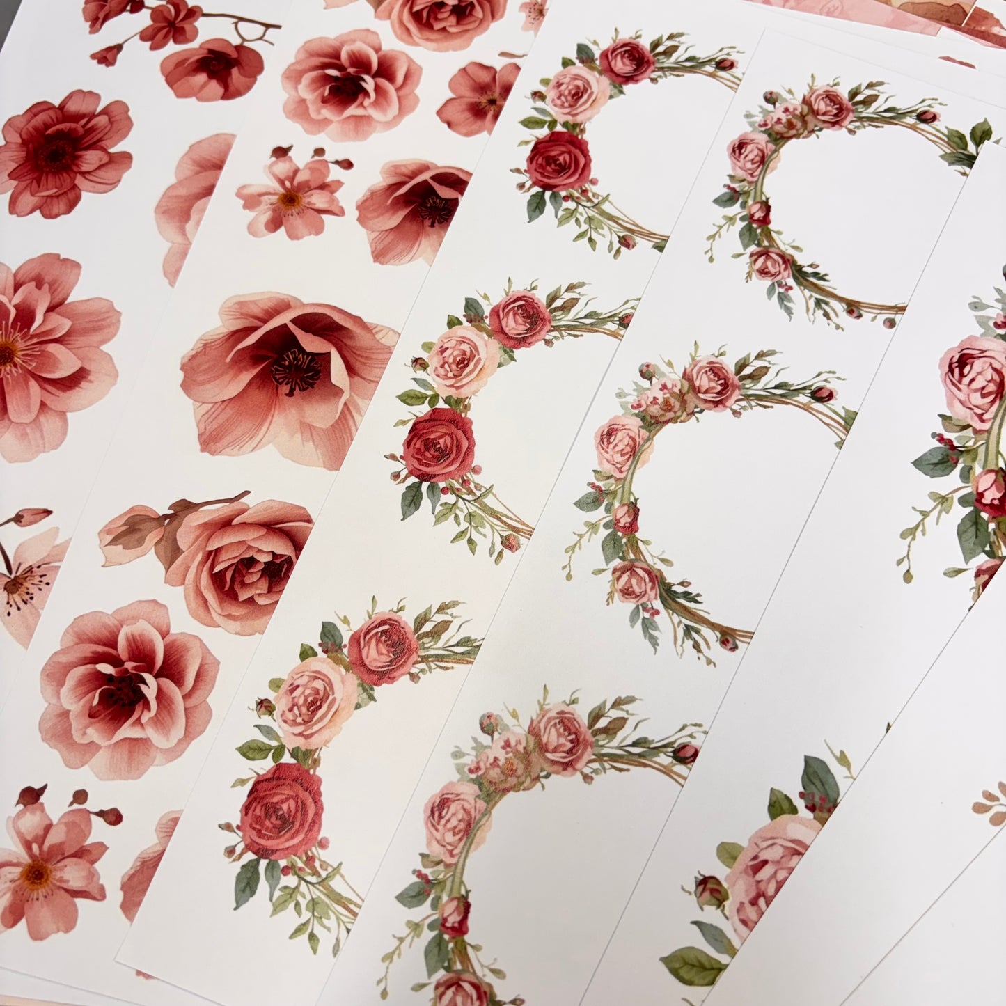 Delicate Rose Whole collection  Paper Pad 21 Sheets