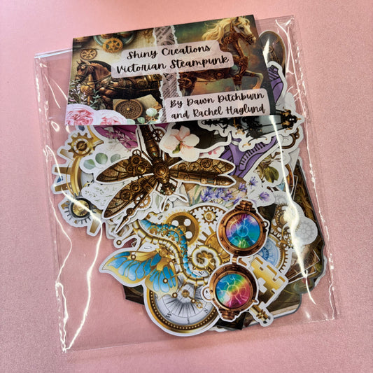 Victorian Steampunk 32pcs Ephemera by Shiny Creation
