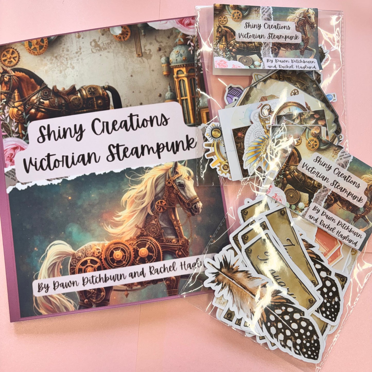 Victorian Steampunk Collage Book And Ephemera Bundle by Shiny Creation