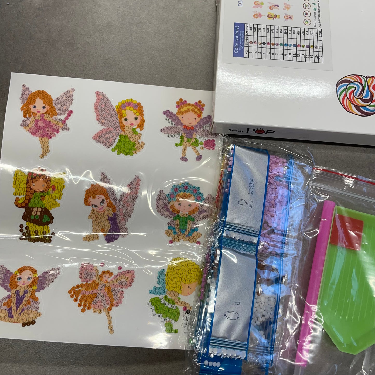 Fairy Diamond Art Stickers