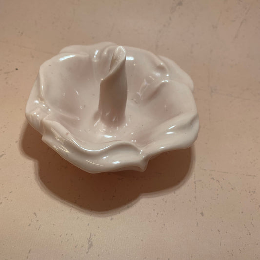 Pink Opaque Resin Ring Holder Dish