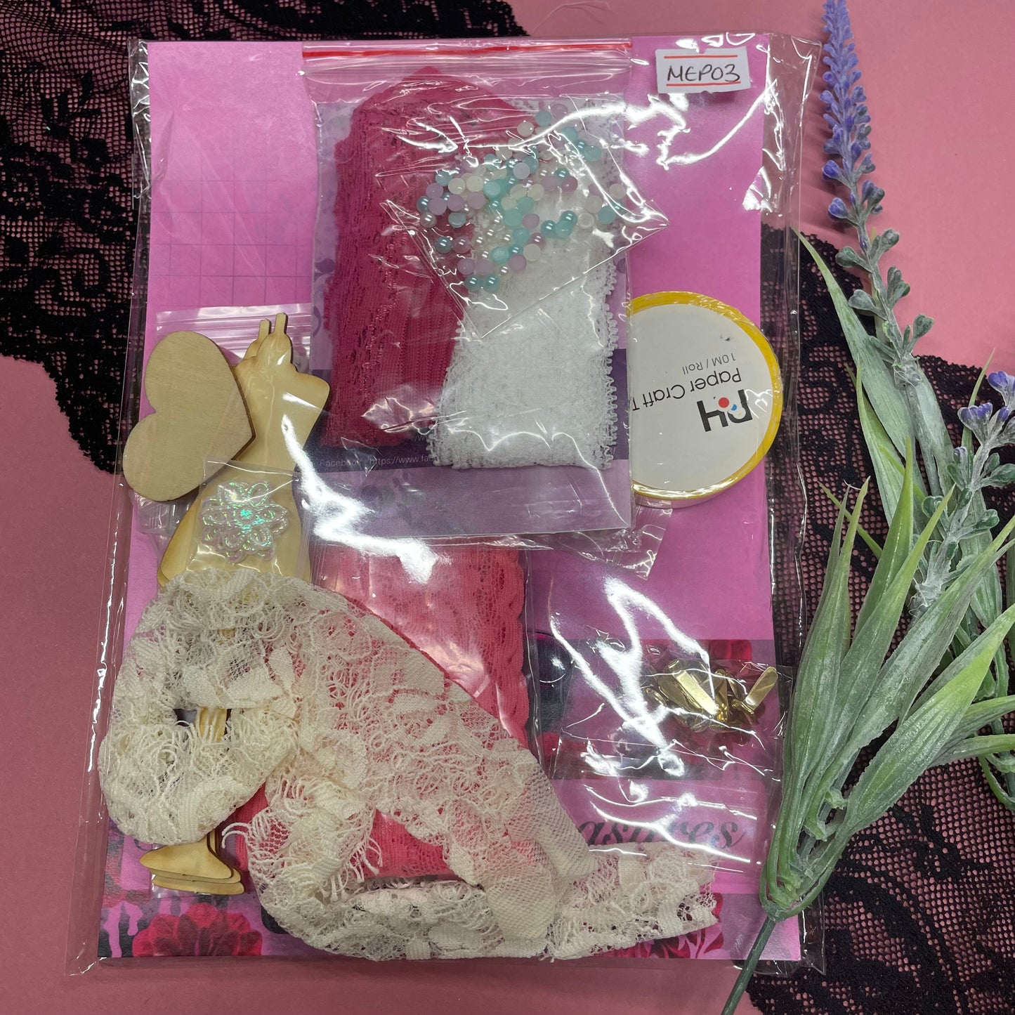 Embellishment washi and Trim Goodie Bag