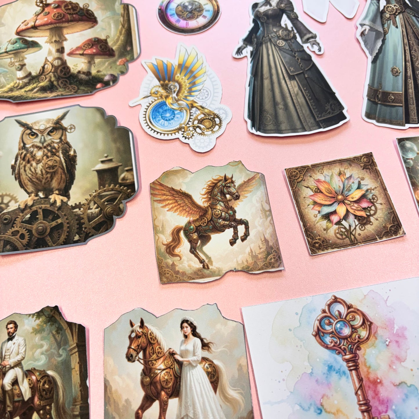 Victorian Steampunk 32pcs Ephemera by Shiny Creation