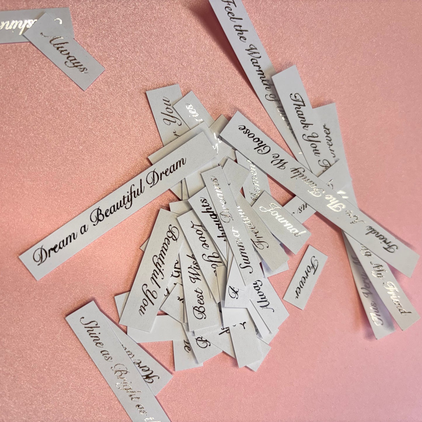 40pcs Silver Foiled Natures Treasures Word Pack