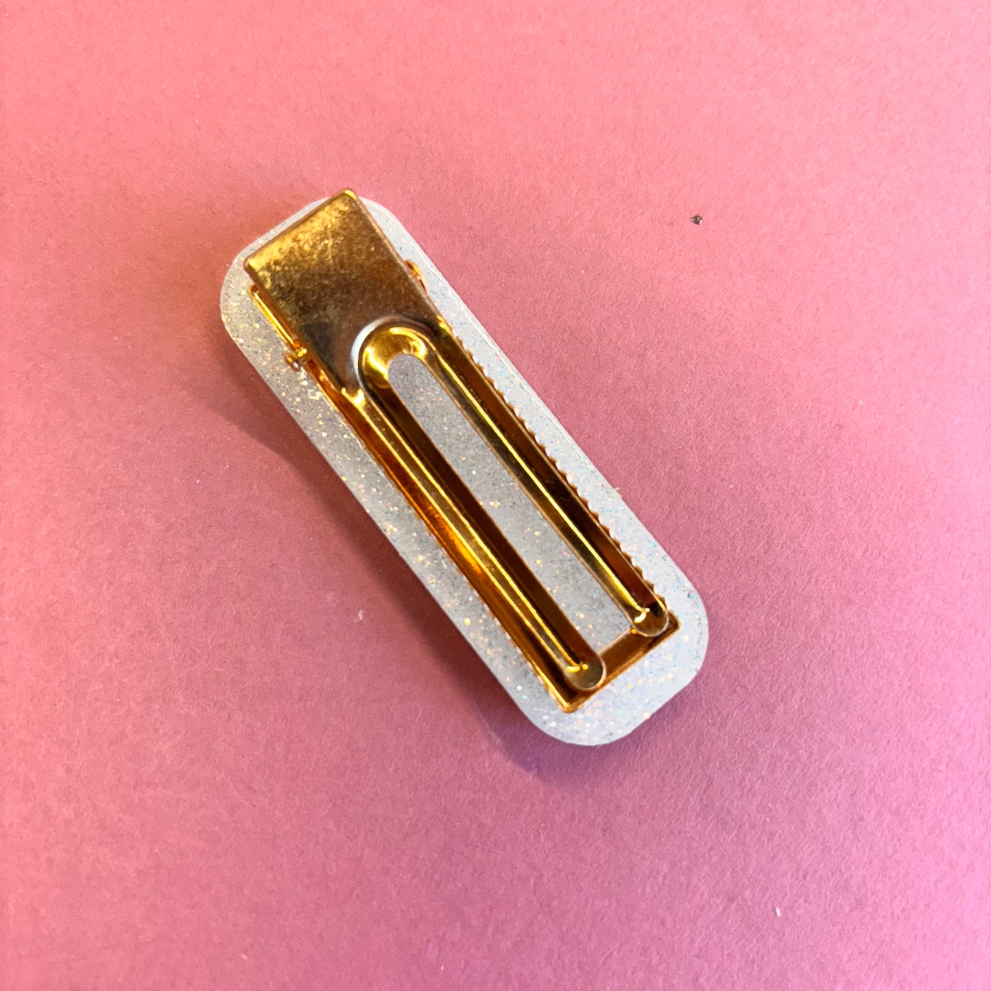 Blue Floral Design Hair Clips